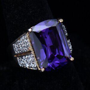 Ross-Simons - Vermeil Color Change CZ Ring - Size 9